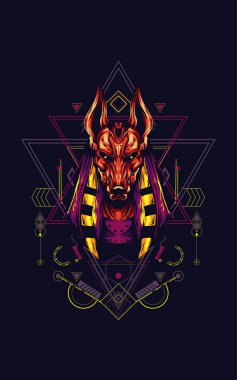 Anubis kutsal geometri sanat