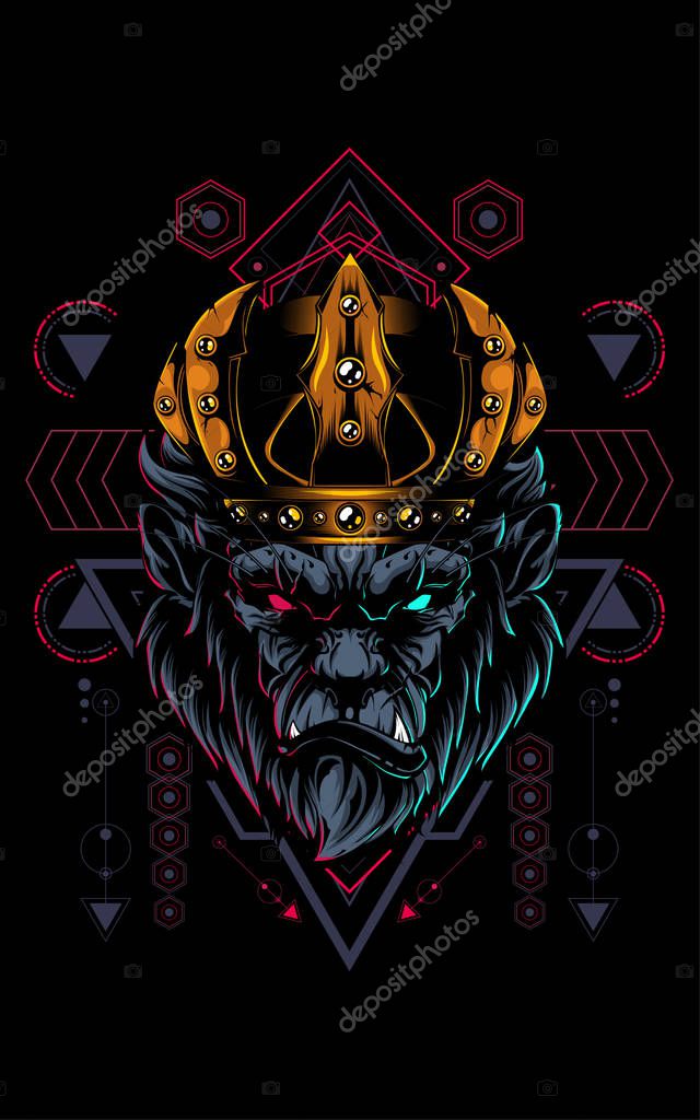 King of Gorilla sacred geometry