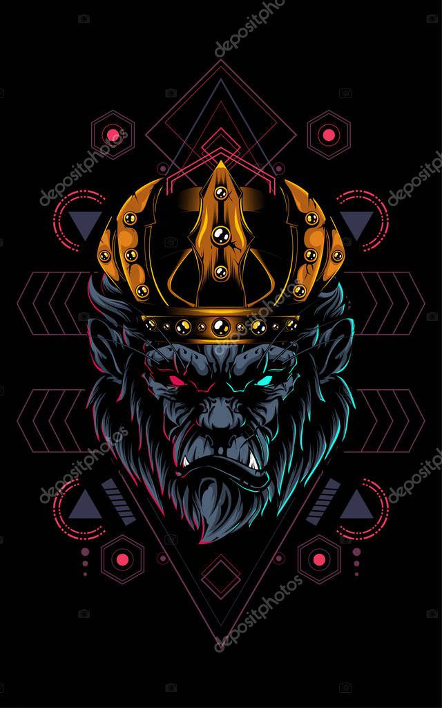 King of Gorilla sacred geometry