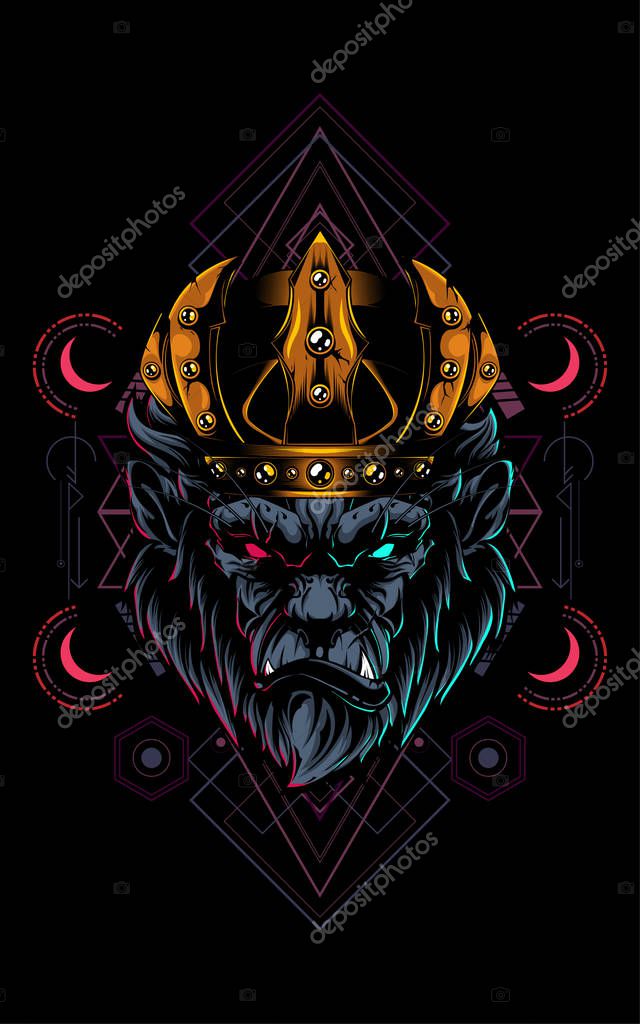 King of Gorilla sacred geometry