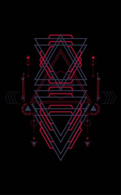 Kutsal Geometri illüstrasyon model