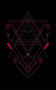 Kutsal Geometri illüstrasyon model