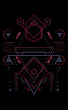 Kutsal Geometri illüstrasyon model