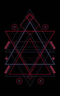 Kutsal Geometri illüstrasyon model