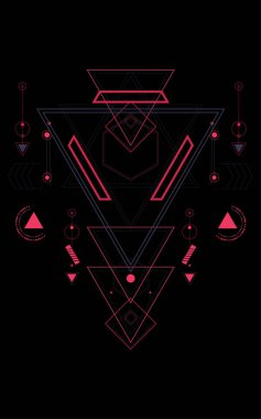 Kutsal Geometri illüstrasyon model