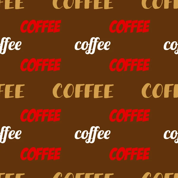 Kaffee Nahtlose Muster Vintage Stil Vektorillustration — Stockvektor