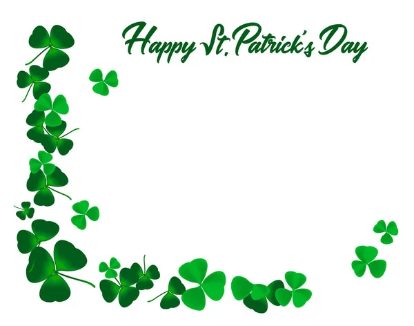 アイルランドの祝日聖パトリックの日のポスターデザインのために ベクターイラスト — ストックベクタ