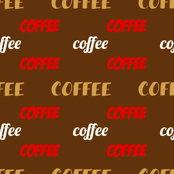 Kaffee Nahtlose Muster Vintage Stil Vektorillustration — Stockvektor