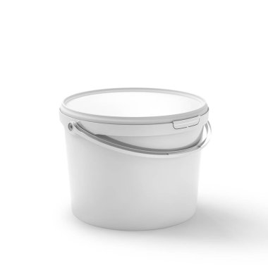 Beyaz plastik elimden beyaz bitti izole