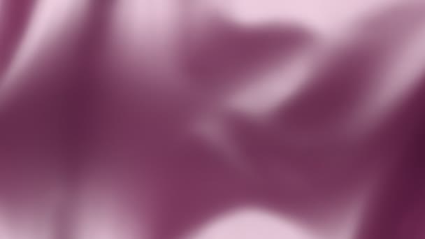 Абстрактний фон повільно махаючої рожевої тканини — стокове відео