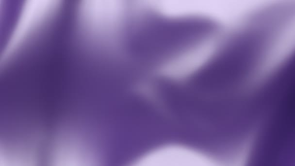Fond abstrait de soie violette ondulant lentement — Video