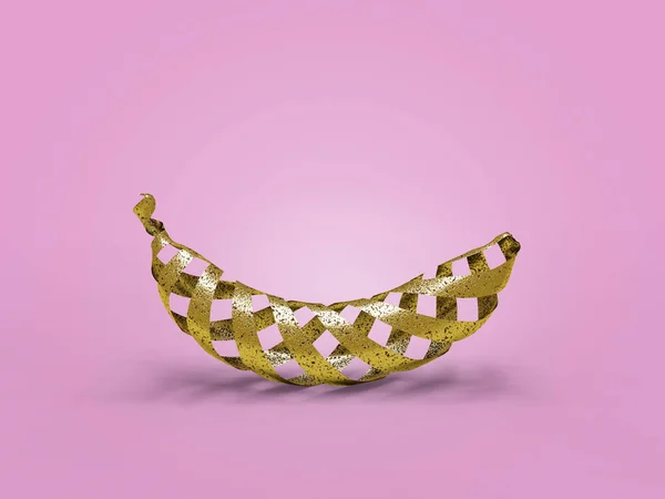 Ihåliga guld Banana — Stockfoto