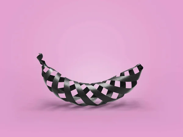 Hollow Striped Black Banana — Stock Photo, Image