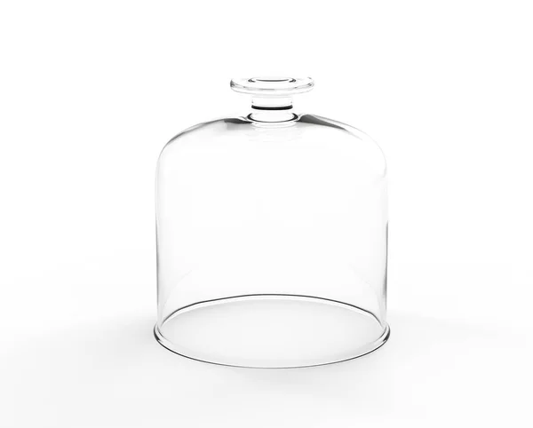 Скляна плита покриття над білим — стокове фото