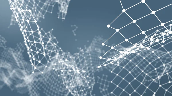 Visualisierung defekter Netzwerkverbindungen. — Stockfoto
