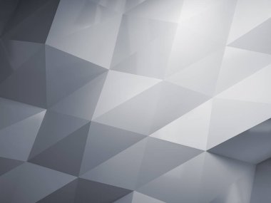Abstact geometrik düşük poli arka plan. 3D render.