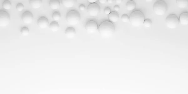 Fundo geométrico abstrato com esferas brancas — Fotografia de Stock