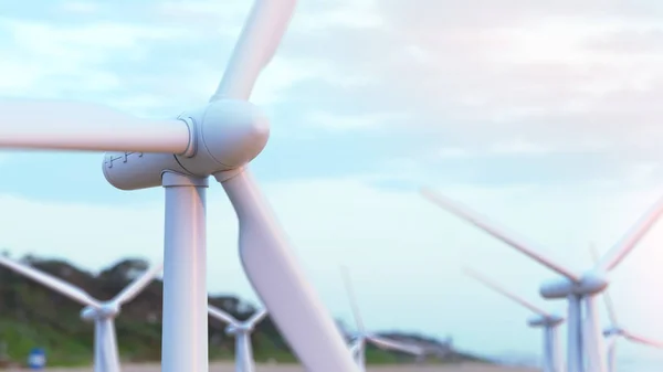 Generadores de energía eólica . —  Fotos de Stock