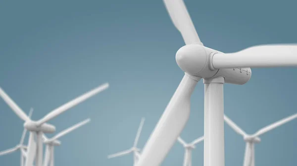 Wind turbine power generators. — Stock Photo, Image