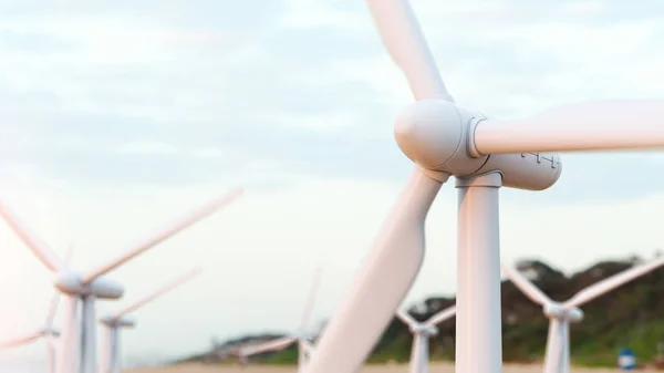 Wind turbine macht generatoren. — Stockfoto