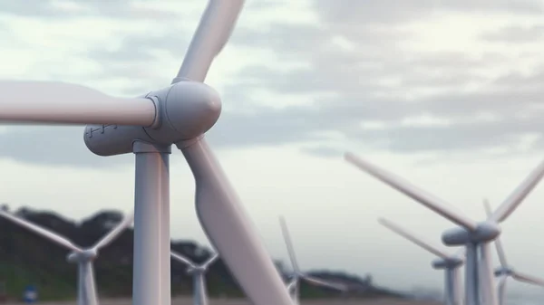 Wind turbine macht generatoren. — Stockfoto