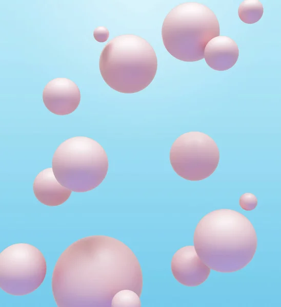 Vertikal bakgrund av bubblor flyter i luften — Stockfoto