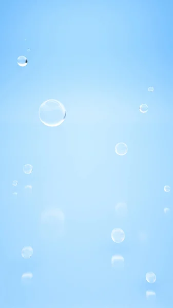 Vertikal bakgrund av bubblor flyter i luften — Stockfoto