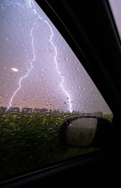 Fırtına, bulutlar, bulutlu, gece, şimşek, fırtına