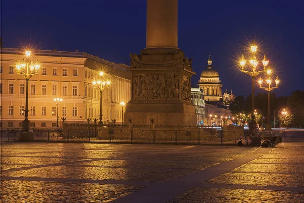 Plaza Del Palacio San Petersburgo Columna Alexander — Foto de Stock