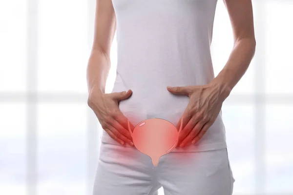 Woman Urinary Tract Infections concept — Stock Photo, Image