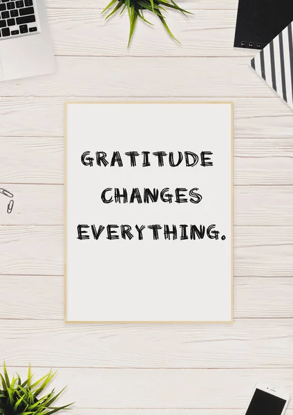 Inspirace Motivace Nabídka Vděčnost Být Vděčný Koncept Vykreslování — Stock fotografie