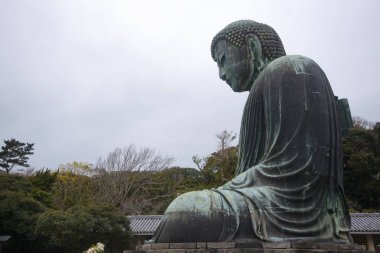 Büyük bronz buda heykeli, Kamakura, Tokyo, Japonya