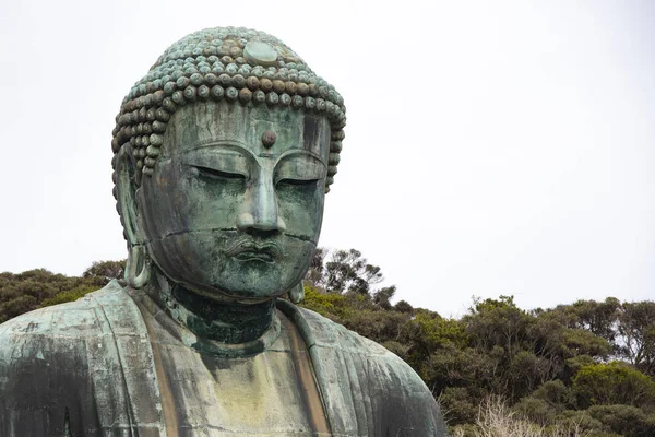 Большая Бронзовая Скульптура Будды Камакура Токио Япония — стоковое фото