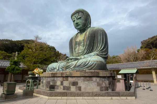 Great Bronze Buddha Sculpture Kamakura Tokyo Japan — Stock Photo, Image