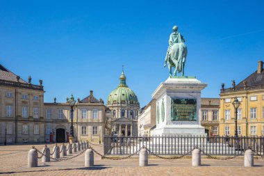 Amalienborg Sarayı'Kopenhag şehir, Danimarka.