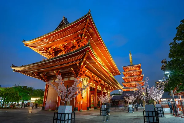 Tokyo Japonya Daki Sensoji Tapınağı — Stok fotoğraf