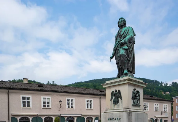 Monumento Mozart Salzburgo Austria —  Fotos de Stock