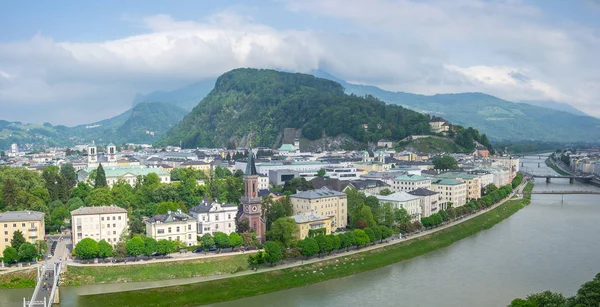 Vista Panorámica Del Horizonte Ciudad Salzburgo Salzburgo Austria —  Fotos de Stock