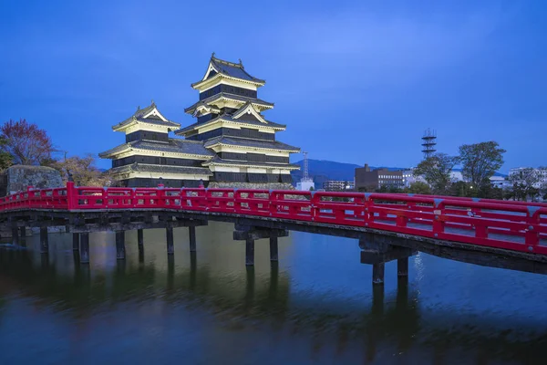 Noite Matsumoto Nagano Perfecture Japão — Fotografia de Stock