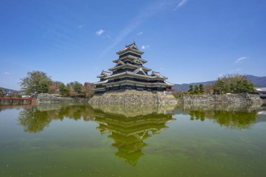 Matsumoto Kalesi landmark Nagano, Japonya.