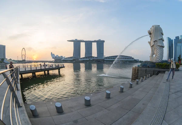 Singapore City Singapore April 2018 Sunrise Morning Singapore City Singapore — Stock Photo, Image