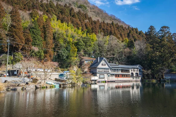 Lago Kinrinko Yufuin Oita Japón — Foto de Stock