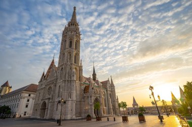 Matthias kilise Budapest City, Macaristan Tuna'nın Buda yakasında.