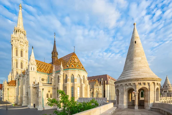Церква Святого Матіаша Башта Рибацького Бастіону Будапешті Угорщина — стокове фото