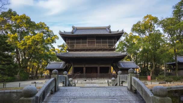 Vidéo Time Lapse Shofukuji Zen Temple Point Repère Hakata Fukuoka — Video