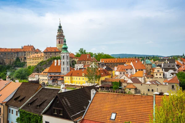 Çek Cumhuriyeti'nde Cesky Krumlov manzarası.
