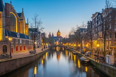 Gece oda, Aziz Nikolaos Kilisesi Hollanda Amsterdam şehir.