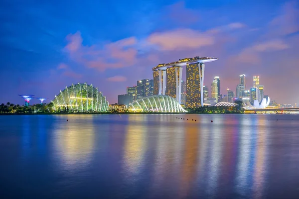 Орієнтир Будівлі Місті Сінгапуру — стокове фото