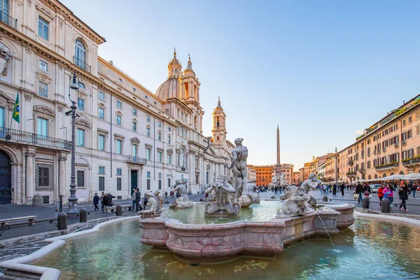 Piazza Navona Place Rome Italie — Photo