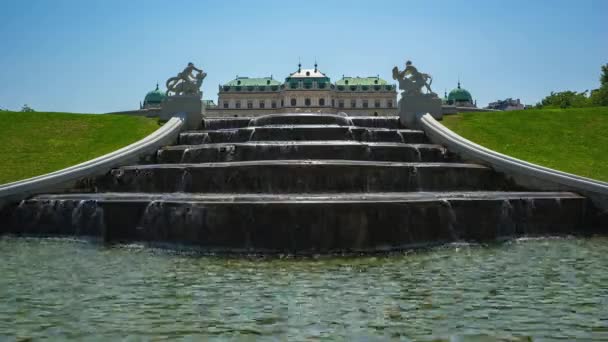 Timelapse Ogród Belvedere Wiedniu Austria — Wideo stockowe